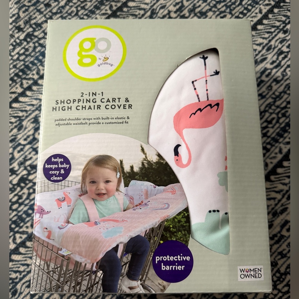 Flamingo Shopping Cart & High Chair Cover